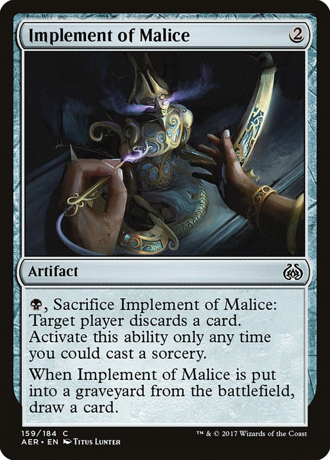 Implement of Malice [Aether Revolt] | The Gaming Verse