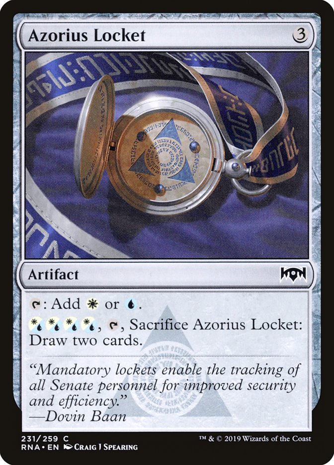 Azorius Locket [Ravnica Allegiance] | The Gaming Verse