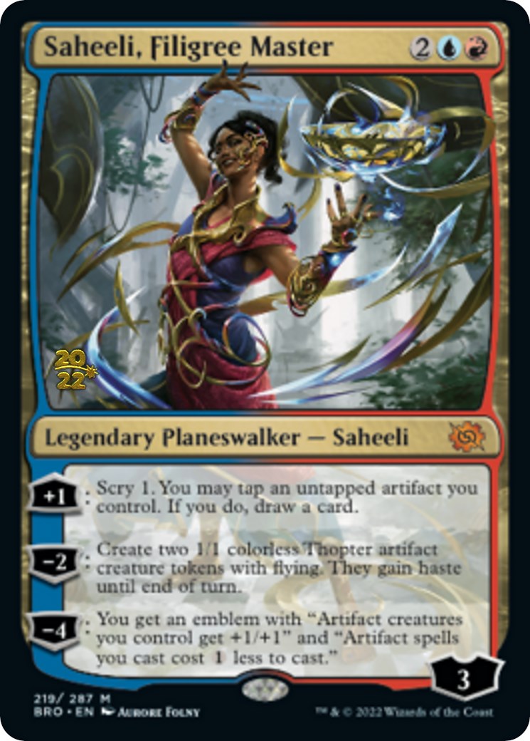 Saheeli, Filigree Master [The Brothers' War: Prerelease Promos] | The Gaming Verse