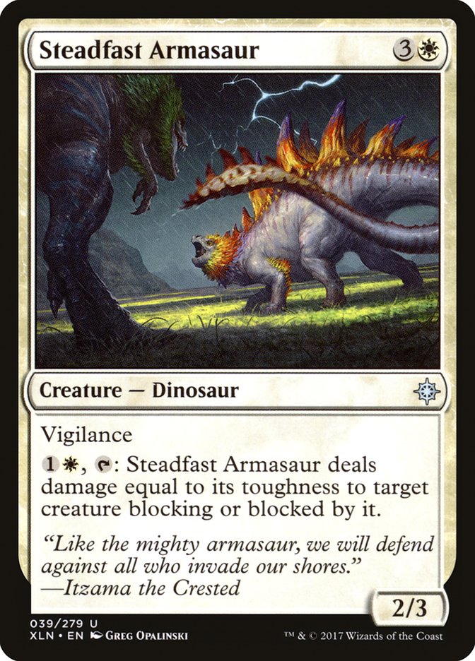 Steadfast Armasaur [Ixalan] | The Gaming Verse