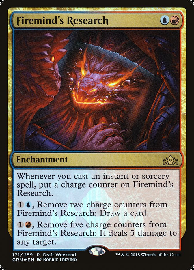 Firemind's Research (Draft Weekend) [Guilds of Ravnica Promos] | The Gaming Verse