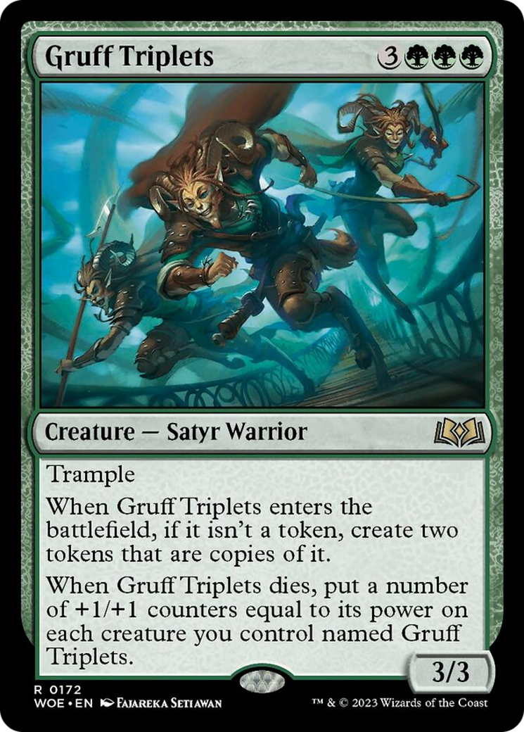 Gruff Triplets [Wilds of Eldraine] | The Gaming Verse