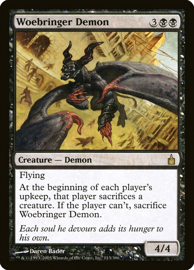 Woebringer Demon [Ravnica: City of Guilds] | The Gaming Verse