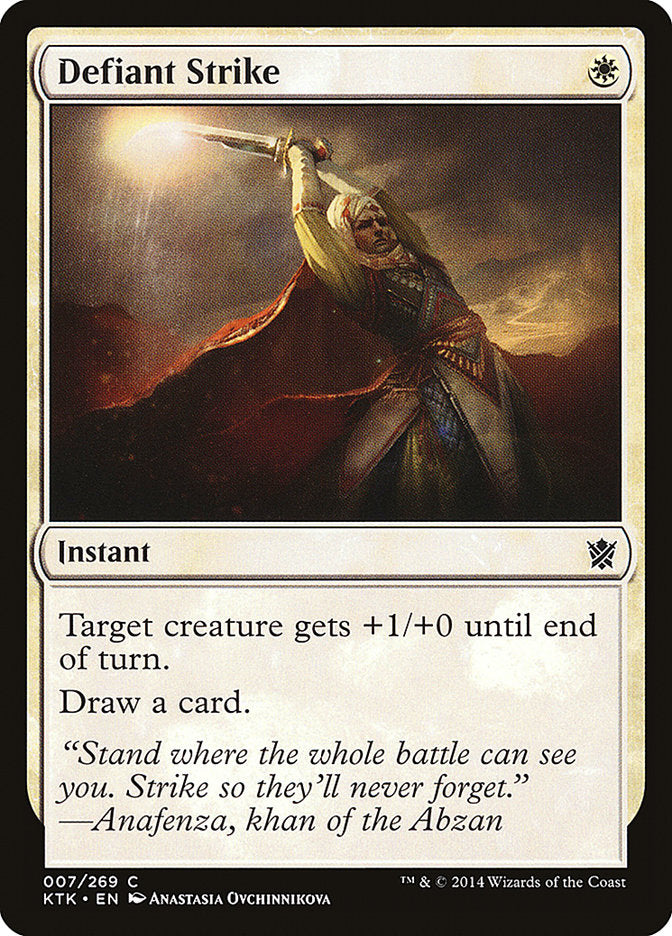 Defiant Strike [Khans of Tarkir] | The Gaming Verse