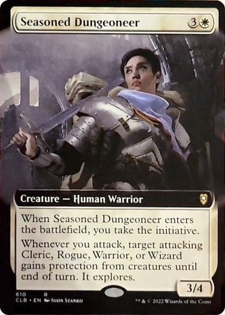 Seasoned Dungeoneer (Extended Art) [Commander Legends: Battle for Baldur's Gate] | The Gaming Verse