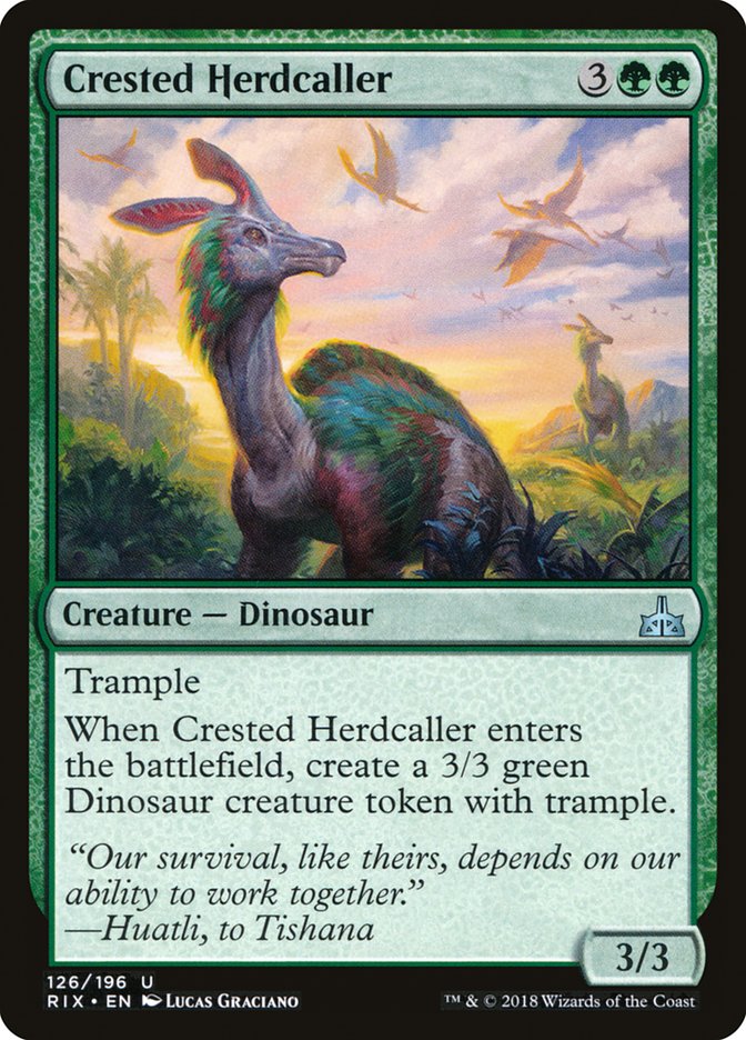 Crested Herdcaller [Rivals of Ixalan] | The Gaming Verse