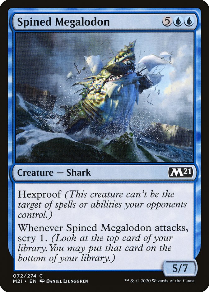 Spined Megalodon [Core Set 2021] | The Gaming Verse