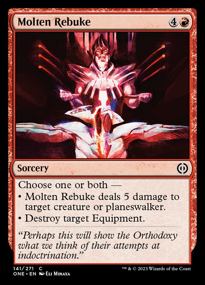 Molten Rebuke [Phyrexia: All Will Be One] | The Gaming Verse