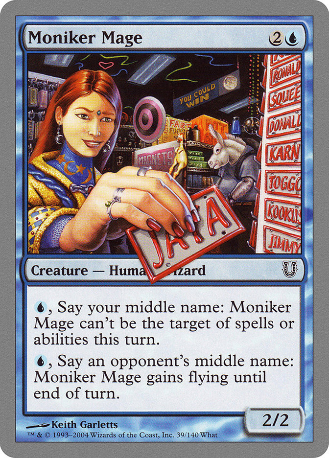 Moniker Mage [Unhinged] | The Gaming Verse