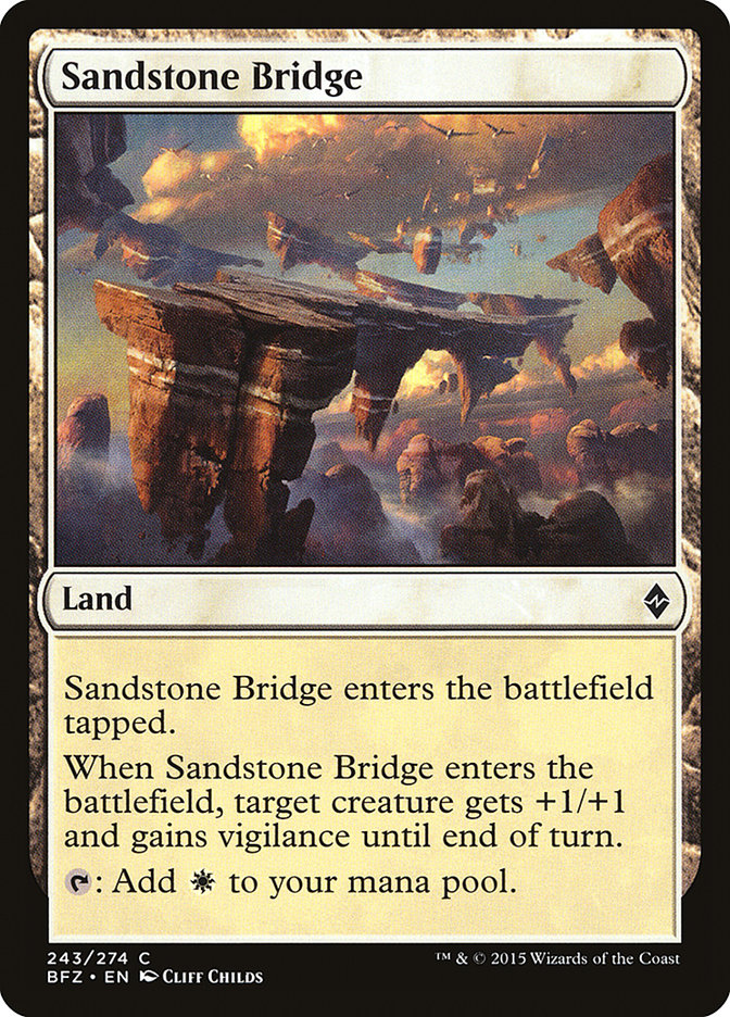 Sandstone Bridge [Battle for Zendikar] | The Gaming Verse