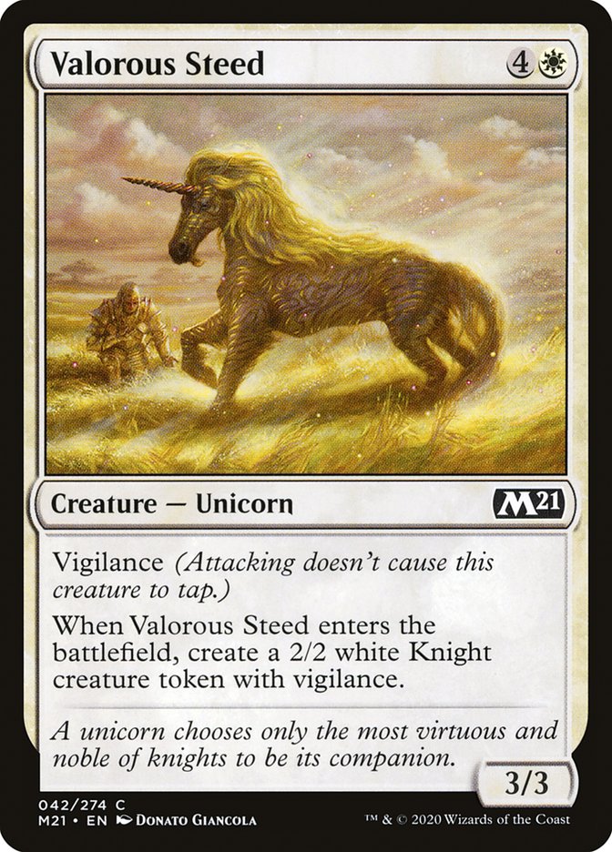 Valorous Steed [Core Set 2021] | The Gaming Verse