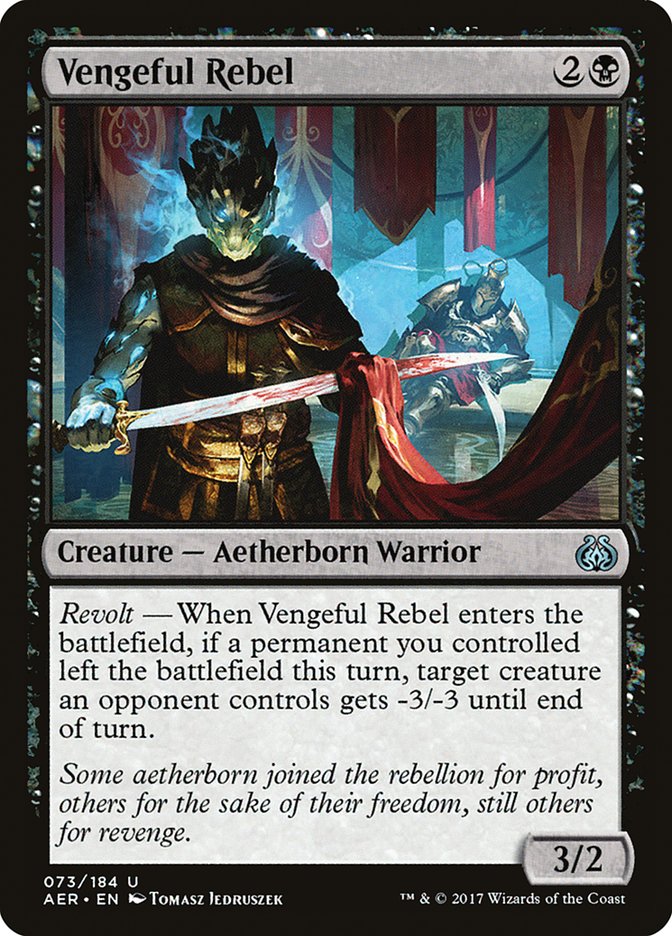 Vengeful Rebel [Aether Revolt] | The Gaming Verse