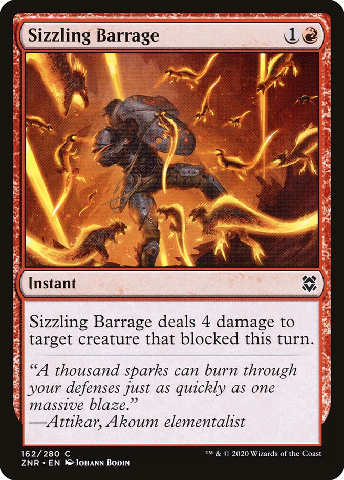 Sizzling Barrage [Zendikar Rising] | The Gaming Verse