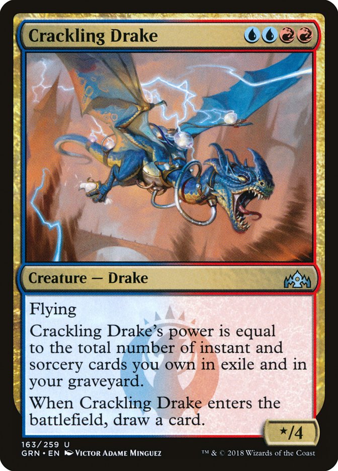 Crackling Drake [Guilds of Ravnica] | The Gaming Verse