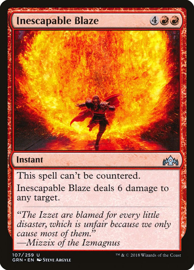 Inescapable Blaze [Guilds of Ravnica] | The Gaming Verse