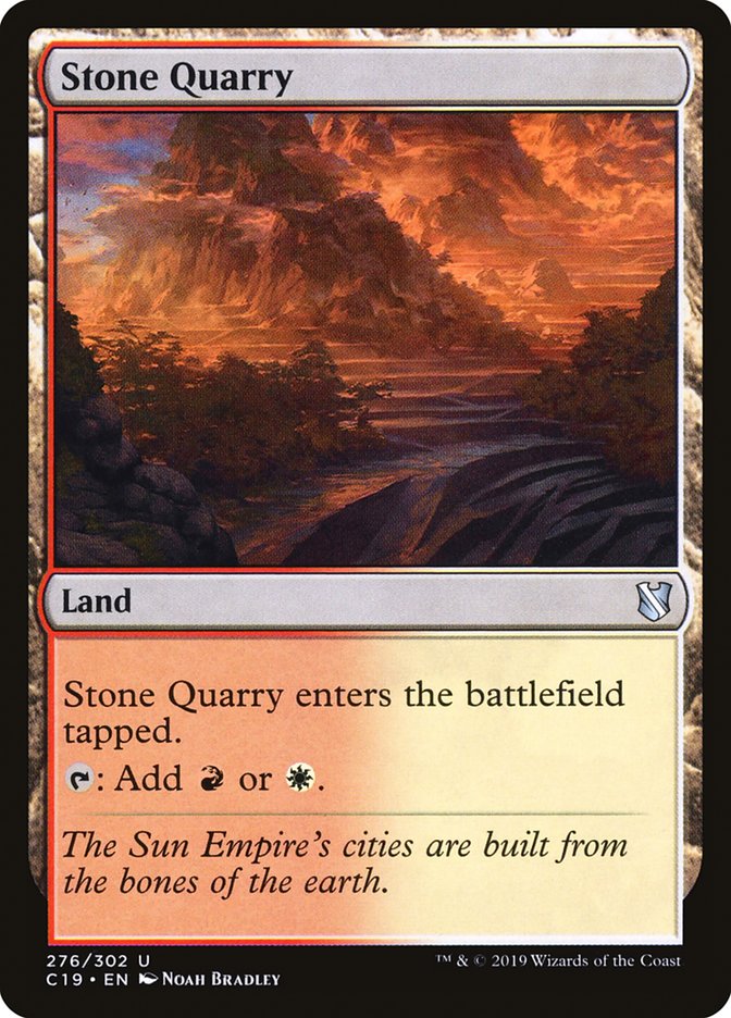 Stone Quarry [Commander 2019] | The Gaming Verse