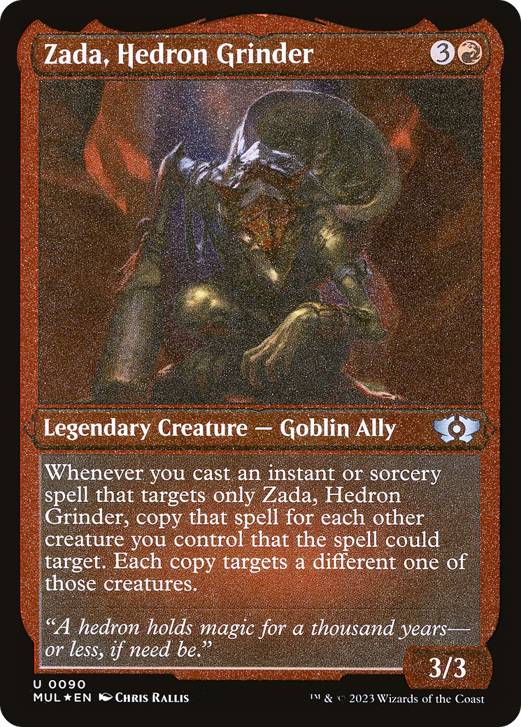 Zada, Hedron Grinder (Foil Etched) [Multiverse Legends] | The Gaming Verse