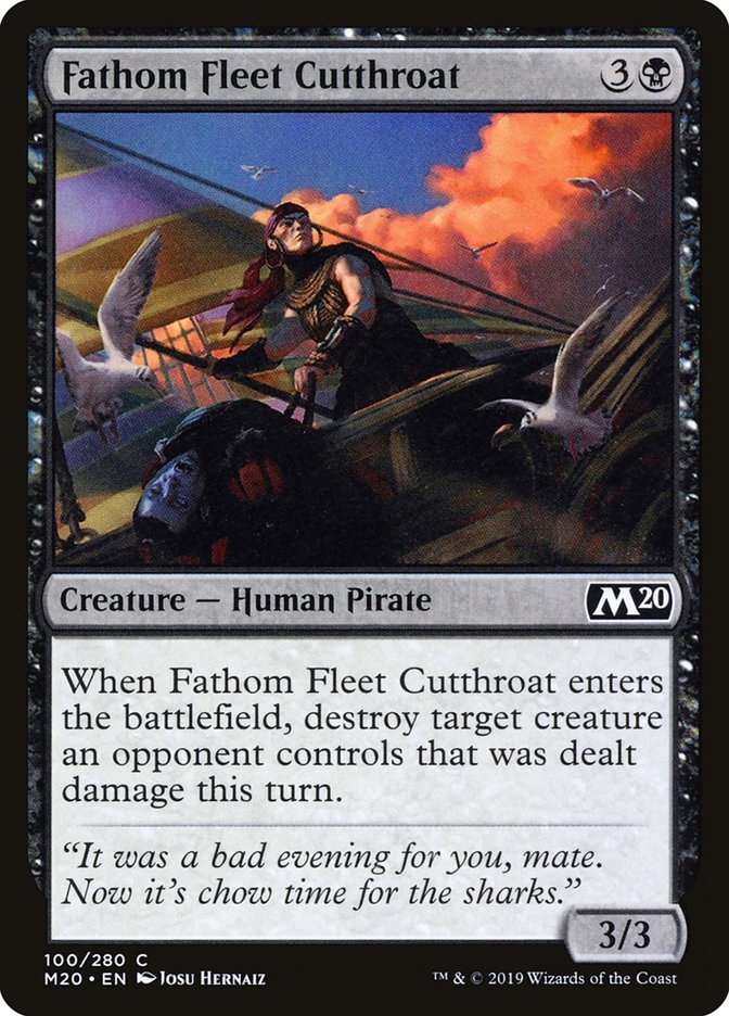 Fathom Fleet Cutthroat [Core Set 2020] | The Gaming Verse