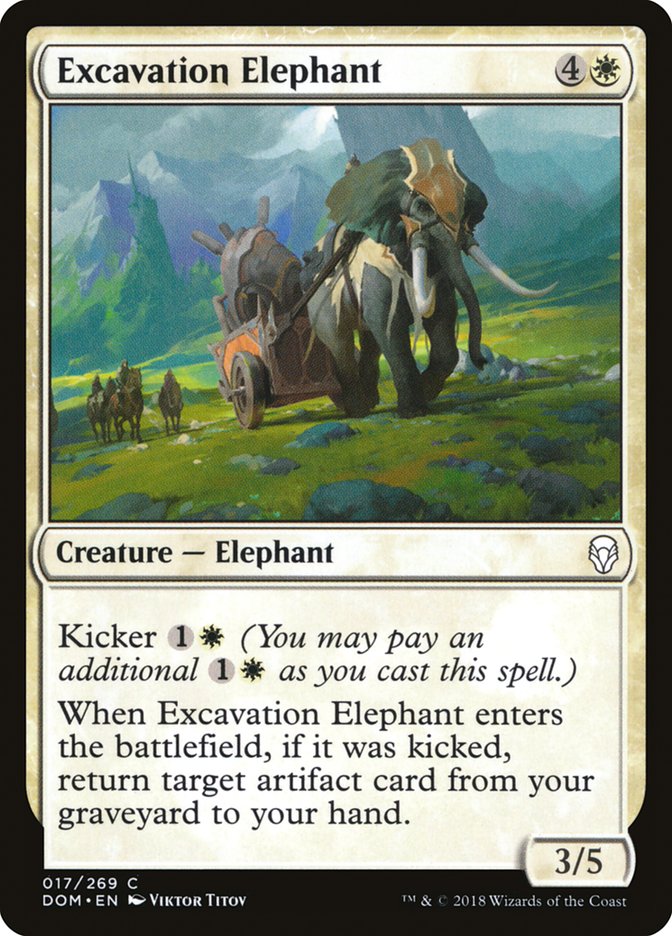 Excavation Elephant [Dominaria] | The Gaming Verse