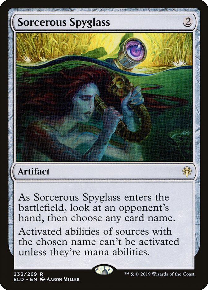 Sorcerous Spyglass [Throne of Eldraine] | The Gaming Verse