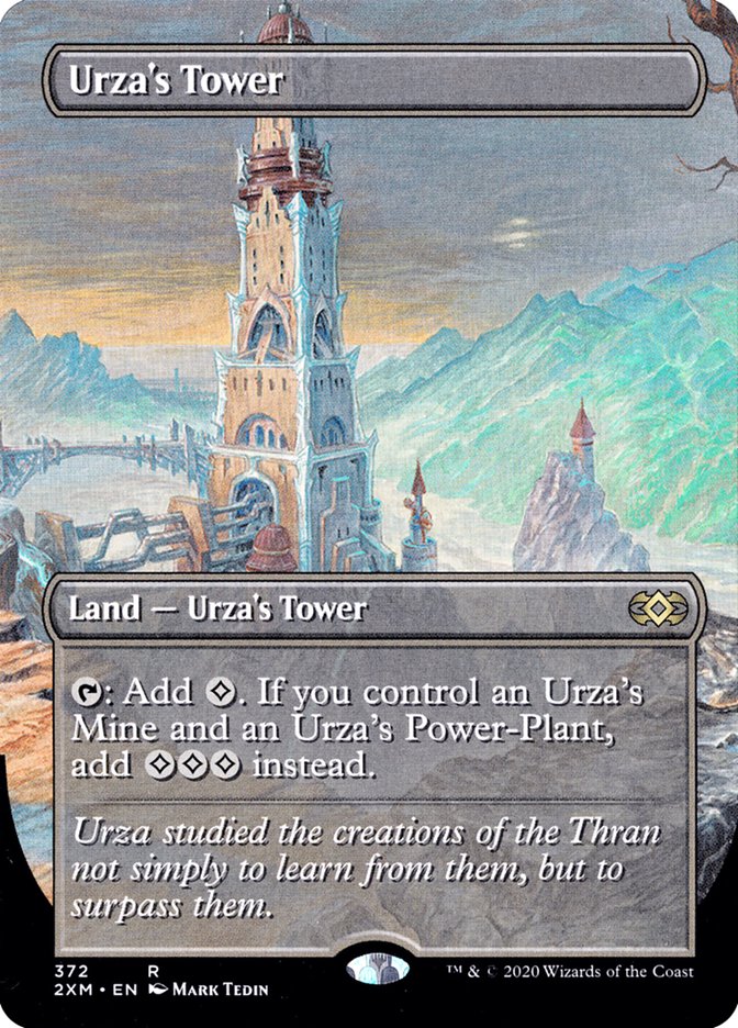 Urza's Tower (Borderless) [Double Masters] | The Gaming Verse