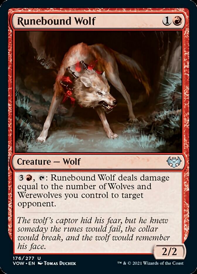 Runebound Wolf [Innistrad: Crimson Vow] | The Gaming Verse