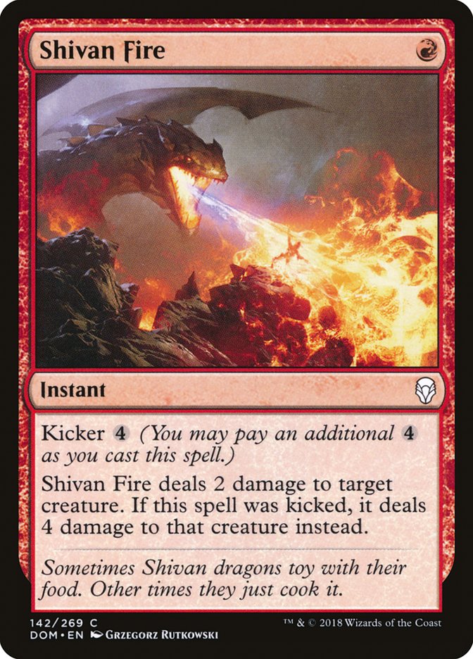 Shivan Fire [Dominaria] | The Gaming Verse