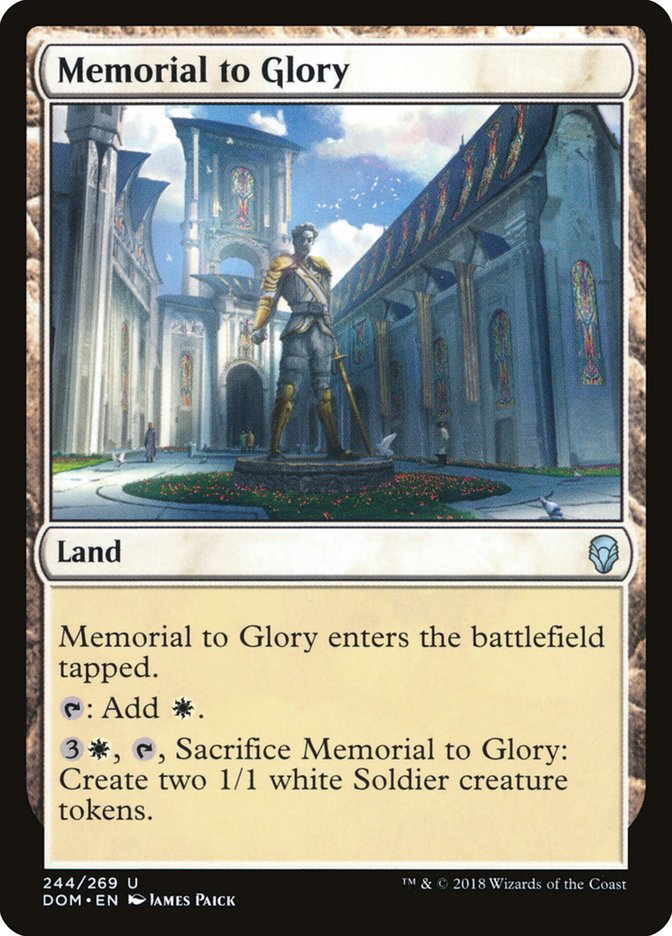 Memorial to Glory [Dominaria] | The Gaming Verse