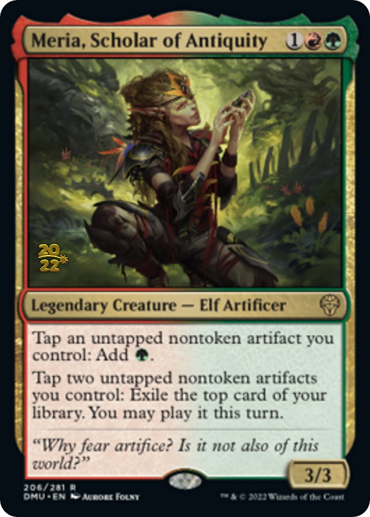 Meria, Scholar of Antiquity [Dominaria United Prerelease Promos] | The Gaming Verse