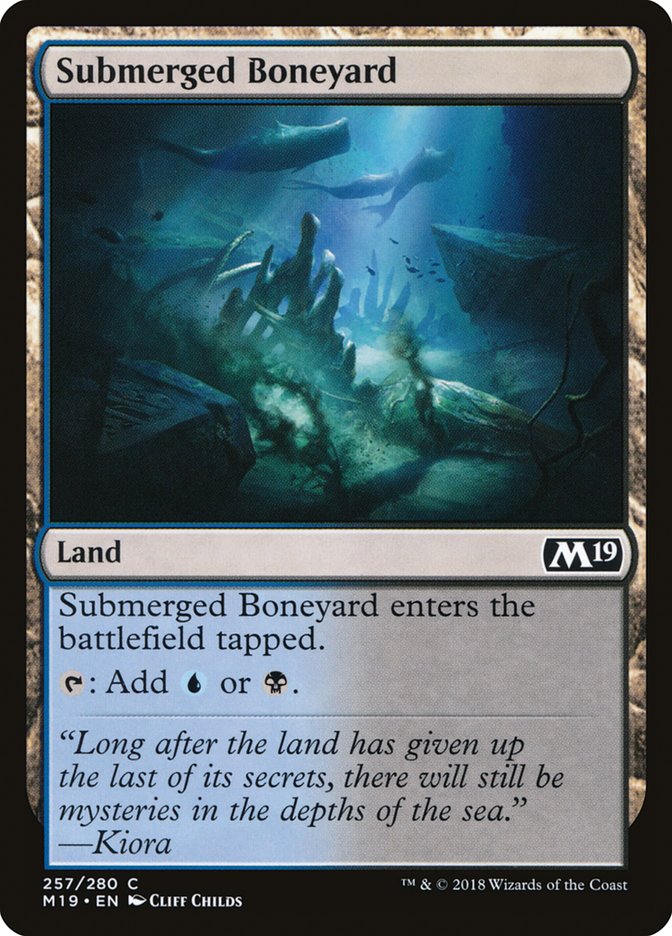 Submerged Boneyard [Core Set 2019] | The Gaming Verse