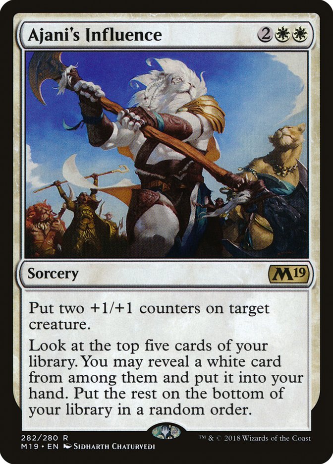 Ajani's Influence [Core Set 2019] | The Gaming Verse