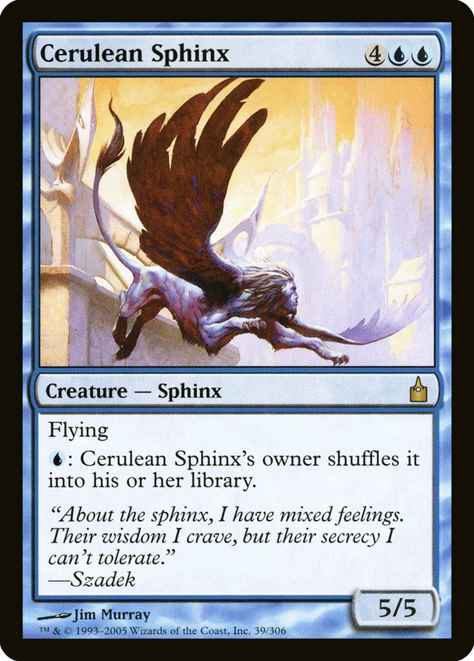 Cerulean Sphinx [Ravnica: City of Guilds] | The Gaming Verse