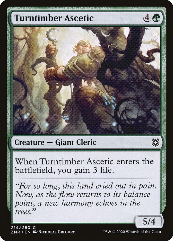 Turntimber Ascetic [Zendikar Rising] | The Gaming Verse