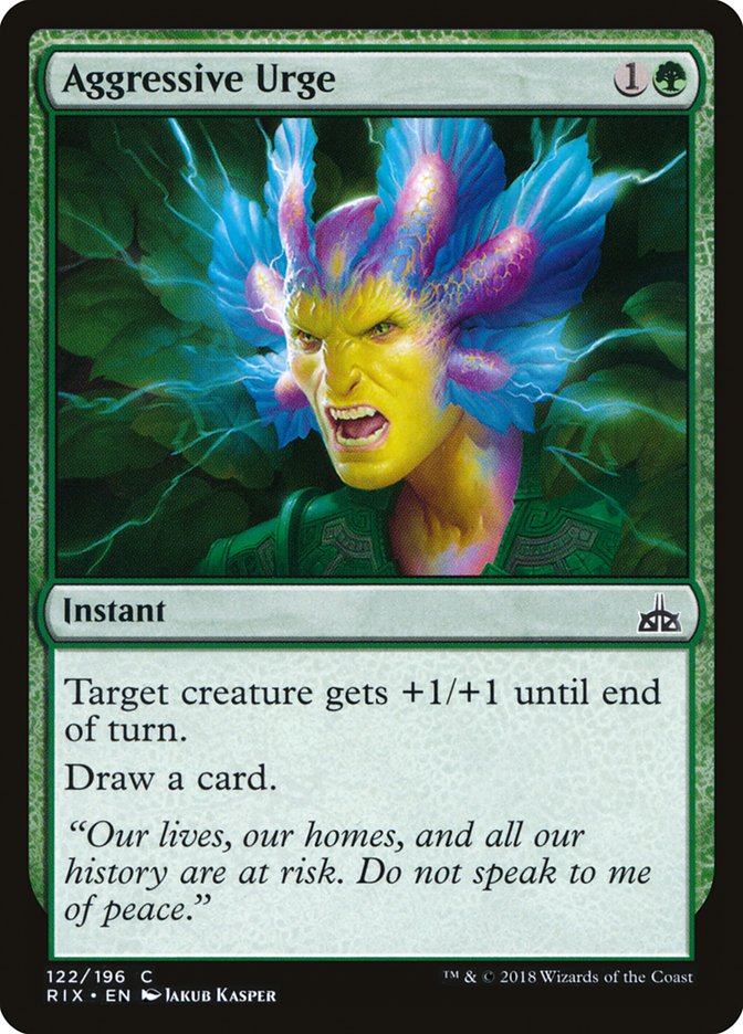 Aggressive Urge [Rivals of Ixalan] | The Gaming Verse