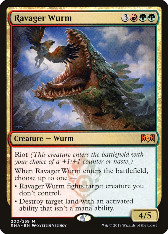 Ravager Wurm [Ravnica Allegiance] | The Gaming Verse