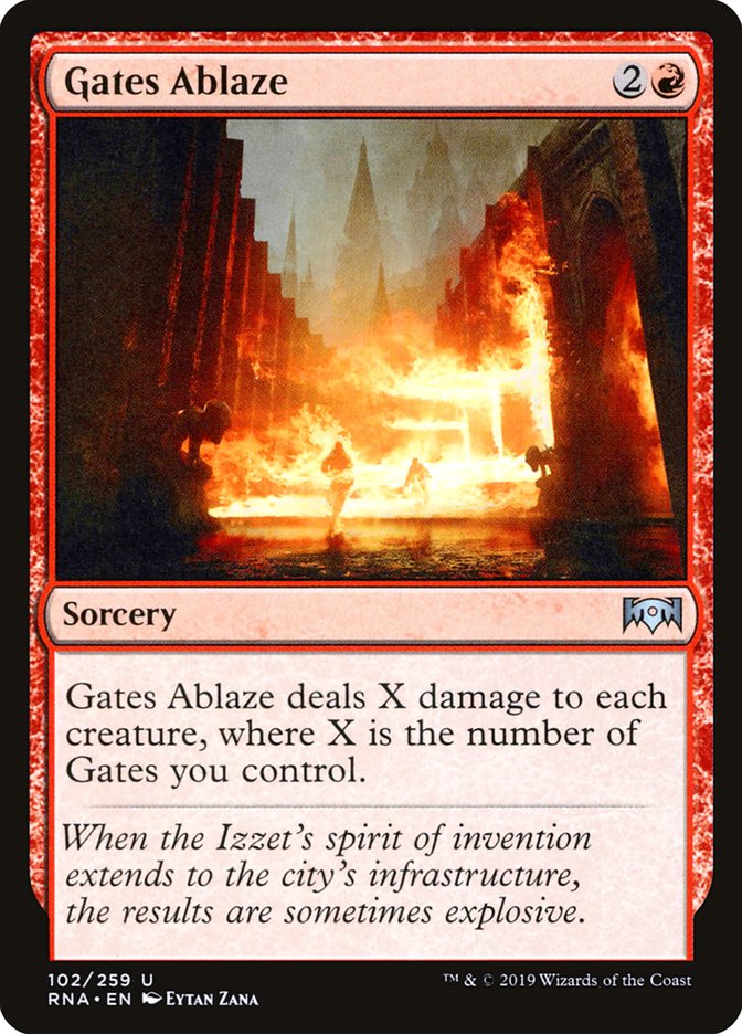 Gates Ablaze [Ravnica Allegiance] | The Gaming Verse