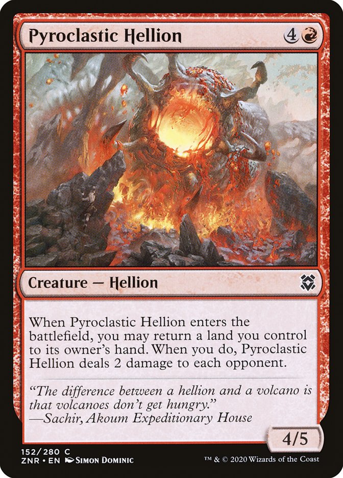 Pyroclastic Hellion [Zendikar Rising] | The Gaming Verse