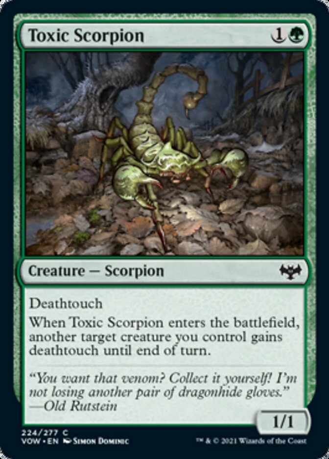 Toxic Scorpion [Innistrad: Crimson Vow] | The Gaming Verse