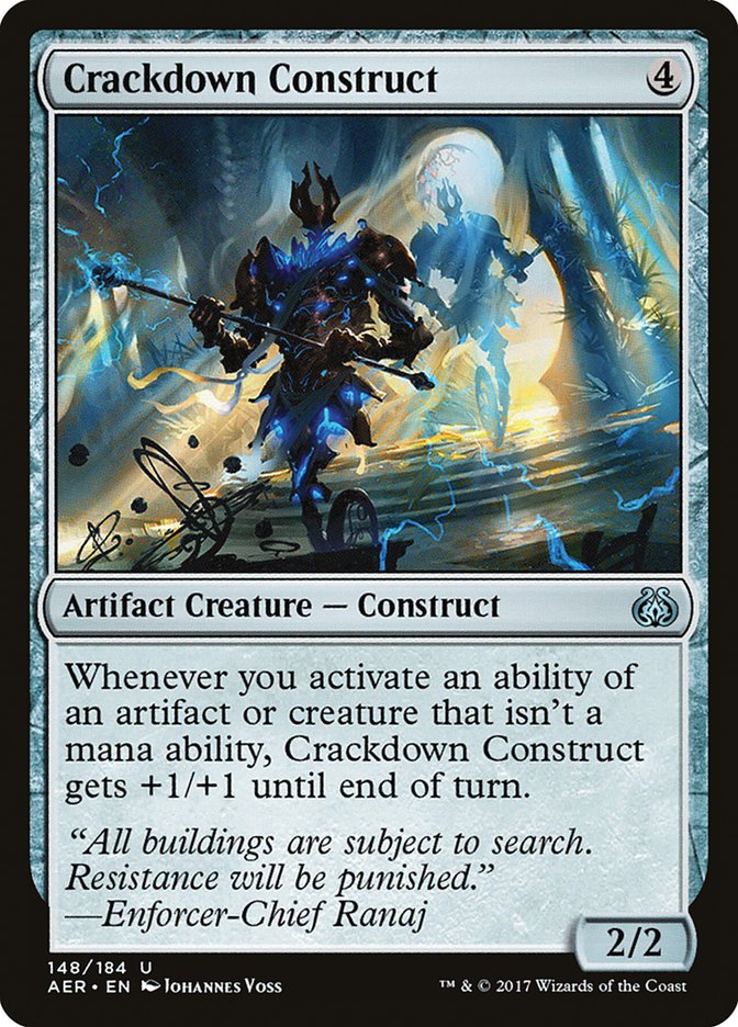 Crackdown Construct [Aether Revolt] | The Gaming Verse