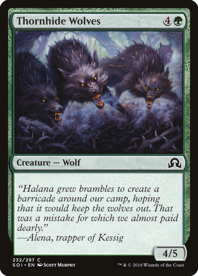 Thornhide Wolves [Shadows over Innistrad] | The Gaming Verse