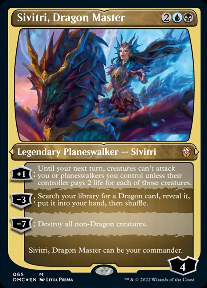 Sivitri, Dragon Master (Foil Etched) [Dominaria United Commander] | The Gaming Verse