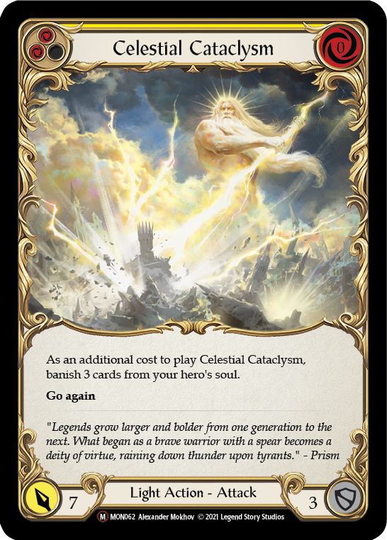 Celestial Cataclysm (Rainbow Foil) [U-MON062-RF] Unlimited Rainbow Foil | The Gaming Verse