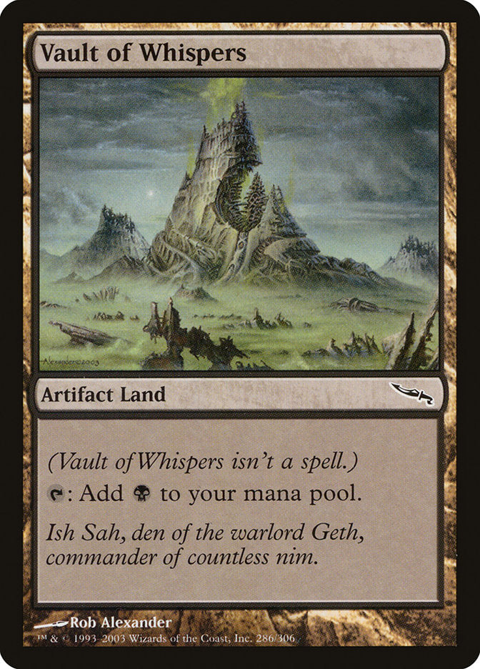 Vault of Whispers [Mirrodin] | The Gaming Verse